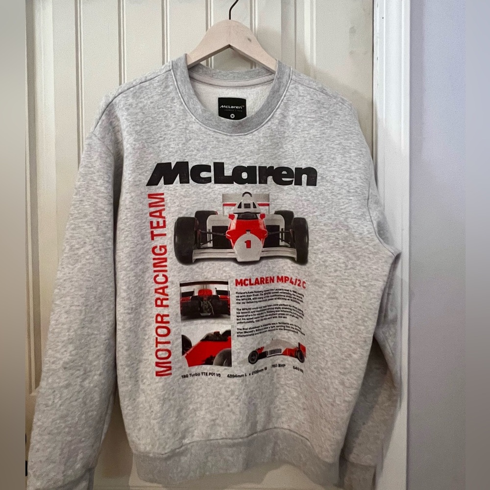 McLaren Gray Racing Team Men's Sweater size med